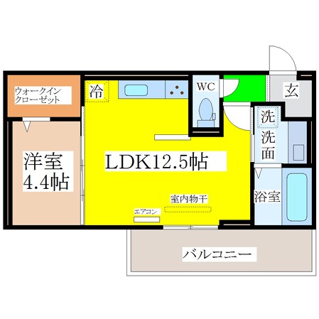 羽犬塚駅 徒歩36分 3階の物件間取画像